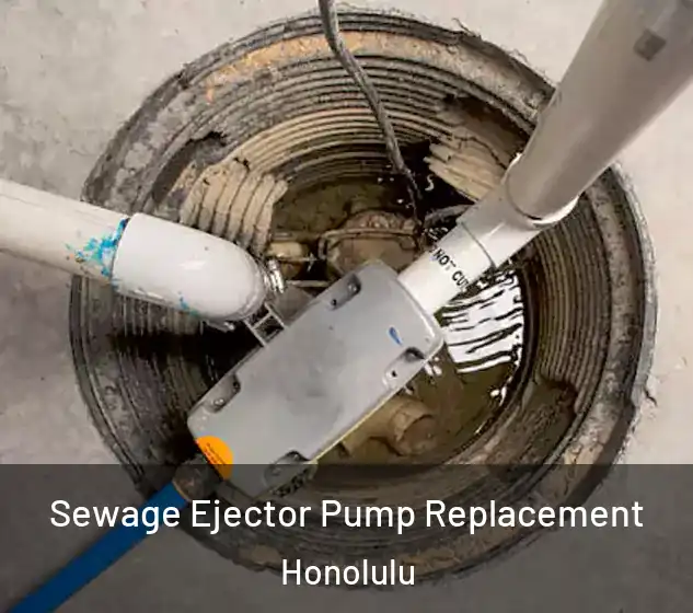  Sewage Ejector Pump Replacement Honolulu